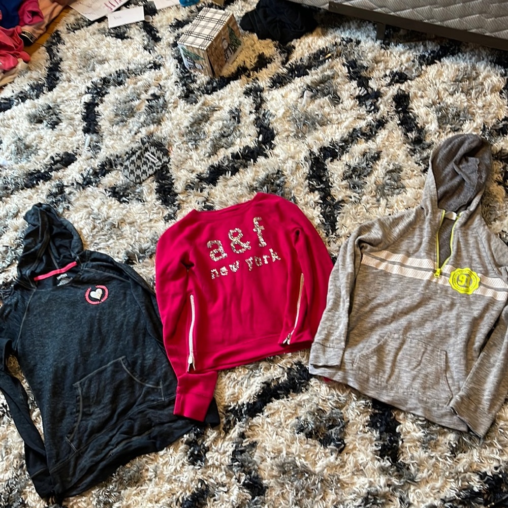 Girls sweatshirts size 10/12 lot of 3